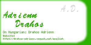 adrienn drahos business card